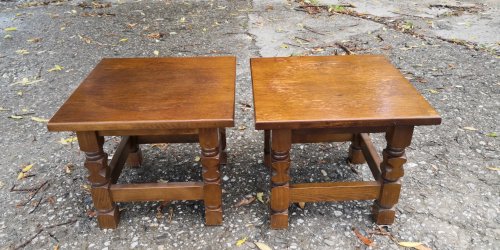 Dřevěné stolečky 2x